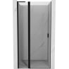 Mexen Mist L Duschdrehtür 115 cm, transparent, schwarz - 8A4L-115-000-70-00