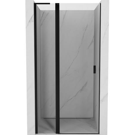 Mexen Mist L Duschdrehtür 120 cm, transparent, schwarz - 8A4L-120-000-70-00