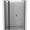Mexen Mist L Duschabtrennung schwingend 160 cm, transparent, schwarz - 8A4L-160-001-70-00