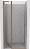 Mexen Mist L Duschdrehtür 95 cm, transparent, gebürstetes Kupfer - 8A4L-095-000-65-00