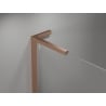 Mexen Mist L Duschdrehtür 95 cm, transparent, gebürstetes Kupfer - 8A4L-095-000-65-00