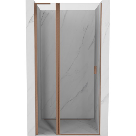 Mexen Mist L Pendeltür 100 cm, transparent, gebürstetes Kupfer - 8A4L-100-000-65-00