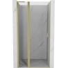 Mexen Mist L Duschdrehtür 100 cm, transparent, gebürstetes Gold - 8A4L-100-000-55-00