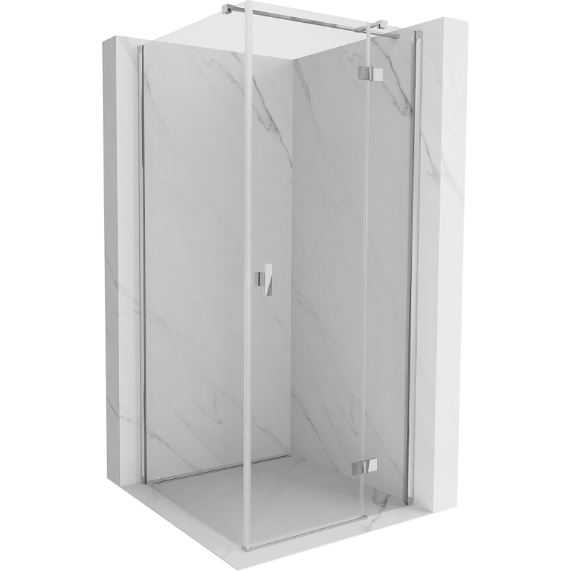 Mexen Mist-H T Duschkabine rechts öffnend 85 x 85 cm, transparent, Chrom - 8A5T-085-085-01-00-P