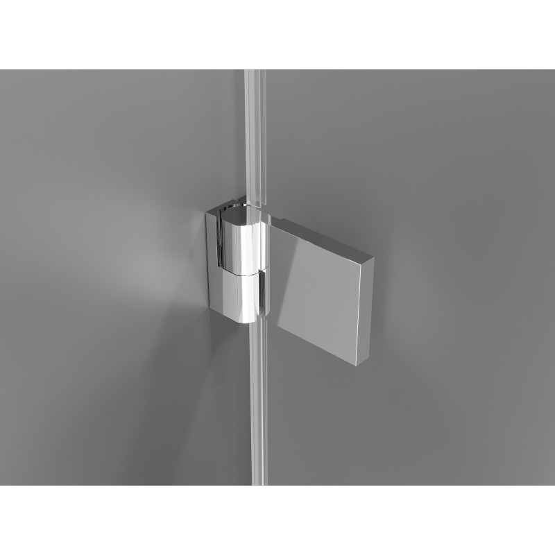 Mexen Lunar-B Duschkabine schwenkbar links 80 x 80 cm, transparent, chrom - 832-080-080-01-00-L