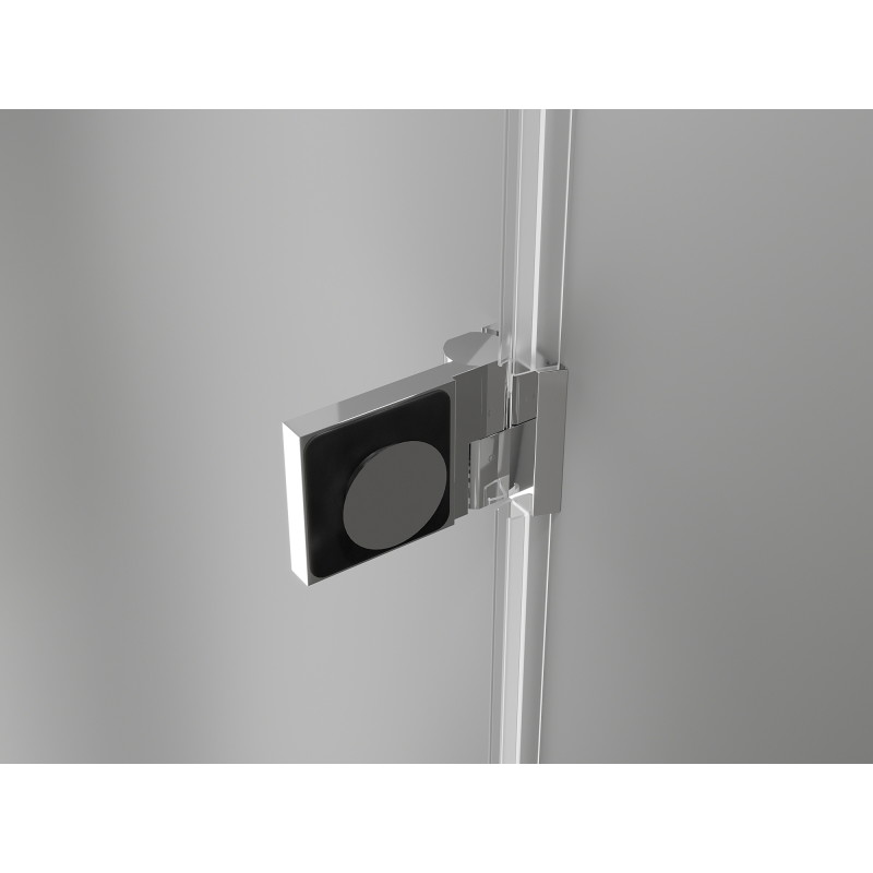 Mexen Lunar-B Duschkabine schwenkbar links 80 x 80 cm, transparent, chrom - 832-080-080-01-00-L