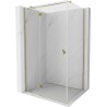Mexen Mist-H T Duschkabine Schwenkbar Links 85 x 120 cm, Transparent, Gold - 8A5T-085-120-50-00-L