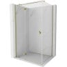 Mexen Mist-H T Duschkabine schwenkbar links 95 x 120 cm, transparent, gold - 8A5T-095-120-50-00-L