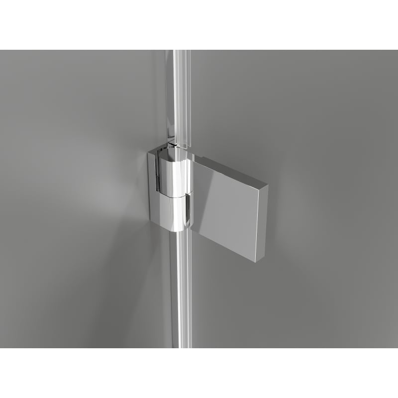Mexen Lunar-B Duschkabine schwenkbar links 90 x 80 cm, transparent, Chrom - 832-090-080-01-00-L