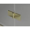 Mexen Mist-H T Duschkabine schwenkbar links 120 x 120 cm, transparent, gold - 8A5T-120-120-50-00-L