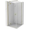Mexen Mist-H T Duschkabine schwenkbar links 120 x 120 cm, transparent, gold - 8A5T-120-120-50-00-L