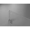 Mexen Lunar-B Duschkabine mit schwenkbarer Tür links 90 x 90 cm, transparent, Chrom - 832-090-090-01-00-L
