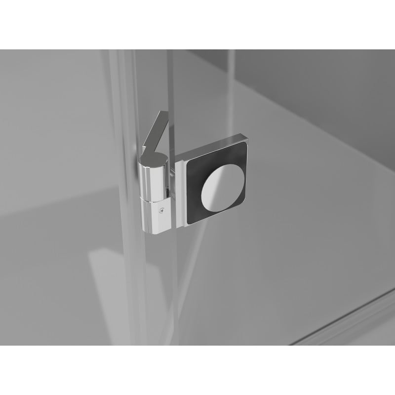 Mexen Mist-H T Duschkabine schwenkbar rechts 90 x 120 cm, transparent, chrom - 8A5T-090-120-01-00-P
