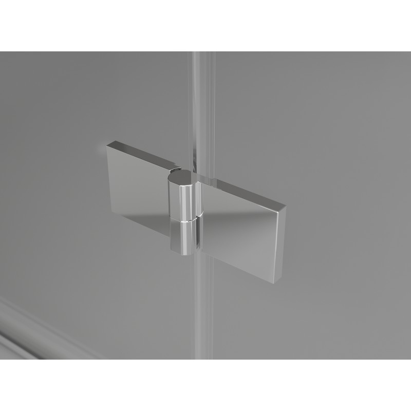 Mexen Mist-H T Duschkabine schwenkbar rechts 105 x 120 cm, transparent, Chrom - 8A5T-105-120-01-00-P