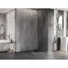 Mexen Lunar-B Duschkabine zum Öffnen, rechts, 80 x 80 cm, transparent, Chrom - 832-080-080-01-00-P