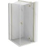 Mexen Mist-H T Duschkabine schwenkbar rechts 70 x 70 cm, transparent, gold - 8A5T-070-070-50-00-P