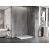 Mexen Lunar-B Duschkabine rechts öffnend 100 x 80 cm, transparent, Chrom - 832-100-080-01-00-P