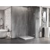 Mexen Lunar-B Duschkabine, anschlagend rechts, 90 x 90 cm, transparent, Chrom - 832-090-090-01-00-P