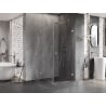Mexen Lunar-B Duschkabine, schwenkbar, rechts 100 x 100 cm, transparent, Chrom - 832-100-100-01-00-P