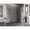 Mexen Lunar-B Duschkabine, schwenkbar, rechts 100 x 100 cm, transparent, Chrom - 832-100-100-01-00-P