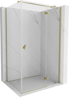 Mexen Mist-H T Duschkabine rechts öffnend 90 x 80 cm, transparent, gold - 8A5T-090-080-50-00-P