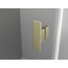 Mexen Mist-H T Duschkabine schwenkbar links 110 x 80 cm, transparent, gebürstetes Gold - 8A5T-110-080-55-00-L