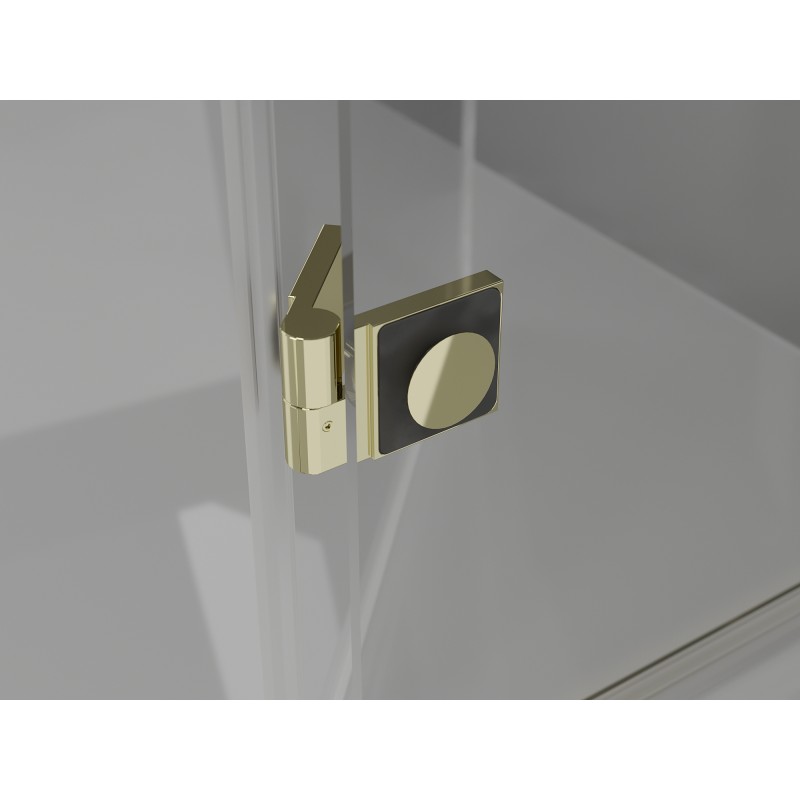 Mexen Mist-H T Duschkabine Schwingtür rechts 105 x 85 cm, transparent, gold - 8A5T-105-085-50-00-P