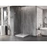 Mexen Lunar-B L Duschkabine schwenkbar links 80 x 80 cm, transparent, Chrom - 832L-080-080-01-00-L
