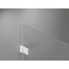Mexen Lunar-B Duschkabine Schwingtür links 90 x 90 cm, transparent, weiß - 832-090-090-20-00-L