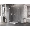 Mexen Lunar-B Duschkabine links 100 x 100 cm, transparent, weiß - 832-100-100-20-00-L