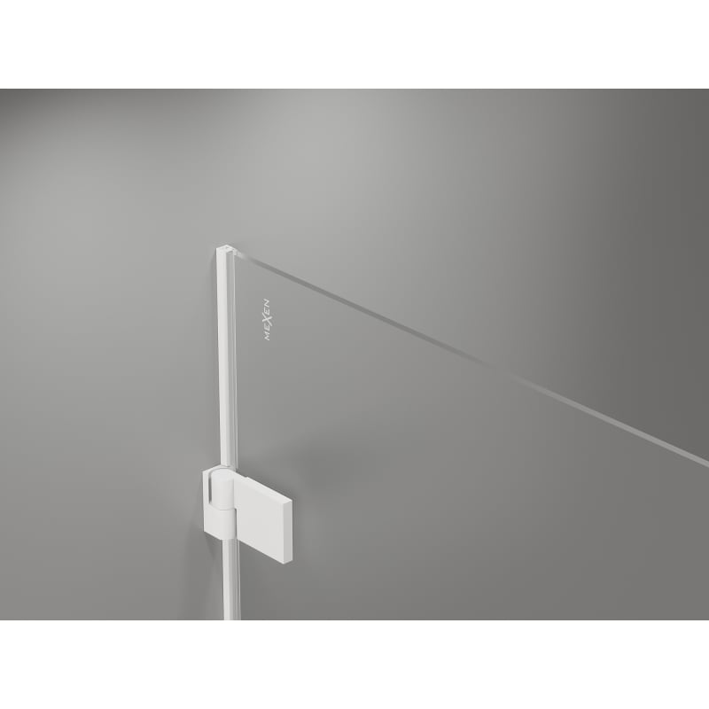 Mexen Lunar-B Duschkabine rechts öffnend 100 x 100 cm, transparent, weiß - 832-100-100-20-00-P