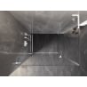 Mexen Lunar-B L Duschkabine schwenkbar links 100 x 80 cm, transparent, weiß - 832L-100-080-20-00-L