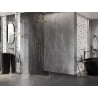 Mexen Lunar-B Duschkabine, nach links öffnend, 100 x 100 cm, transparent, gold - 832-100-100-50-00-L