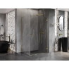 Mexen Lunar-B Duschkabine schwenkbar rechts 85 x 80 cm, transparent, gold - 832-085-080-50-00-P