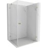 Mexen Lunar-B Duschkabine Drehbar Rechts 90 x 80 cm, Transparent, Gold - 832-090-080-50-00-P