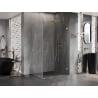 Mexen Lunar-B Duschkabine Drehbar Rechts 90 x 80 cm, Transparent, Gold - 832-090-080-50-00-P