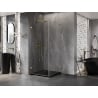 Mexen Lunar-B L Duschkabine links 80 x 80 cm, transparent, gold - 832L-080-080-50-00-L
