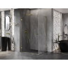 Mexen Lunar-B L linke Duschkabine 85 x 80 cm, transparent, gold - 832L-085-080-50-00-L