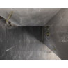 Mexen Lunar-B rechte Duschkabine 85 x 80 cm, transparent, gebürstetes Gold - 832-085-080-55-00-P
