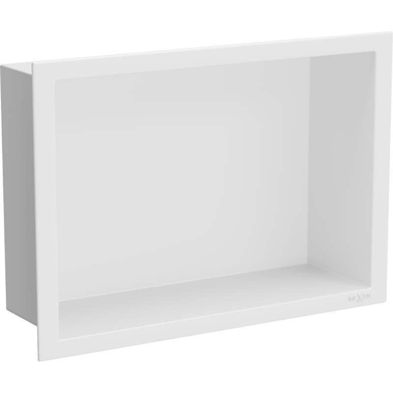 Mexen X-Wall-R Nischenablage mit Flansch 30 x 20 cm, weiß - 1920302010