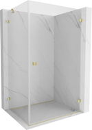 Mexen Lunar-B Duschkabine rechts öffnend 95 x 90 cm, transparent, gebürstetes Gold - 832-095-090-55-00-P