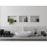 Mexen X-Wall-R Nischenablage mit Flansch 30 x 20 cm, weiß - 1920302010