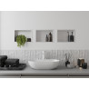 Mexen X-Wall-R Nischenregal mit Flansch 30 x 20 cm, weiß - 1920302010