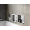 Mexen X-Wall-R Nischenregal mit Flansch 30 x 30 cm, Inox - 1910303010