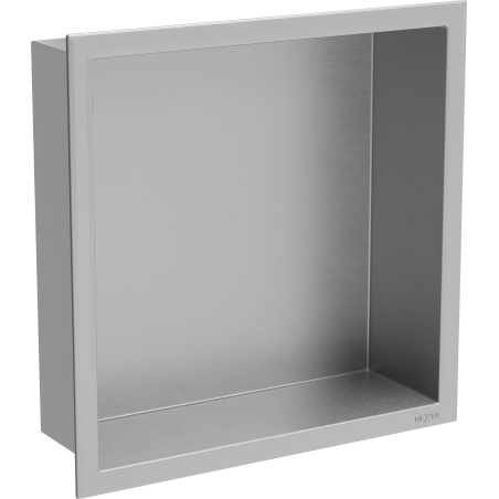 Mexen X-Wall-R Nischenregal mit Flansch 30 x 30 cm, Inox - 1910303010