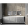 Mexen X-Wall-R Einbau-Nischenregal mit Flansch 30 x 30 cm, Inox - 1910303010