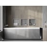 Mexen X-Wall-R Nischenregal mit Flansch 30 x 30 cm, Inox - 1910303010