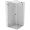 Mexen Lunar-B Duschkabine schwenkbar links 100 x 100 cm, transparent, Roségold - 832-100-100-60-00-L
