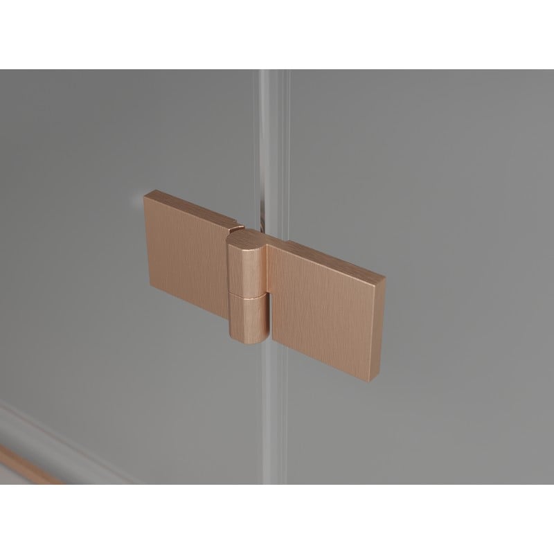 Mexen Mist-H T Duschkabine links öffnend 90 x 70 cm, transparent, gebürstetes Kupfer - 8A5T-090-070-65-00-L