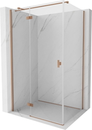 Mexen Mist-H T Duschkabine links öffnend 90 x 70 cm, transparent, gebürstetes Kupfer - 8A5T-090-070-65-00-L
